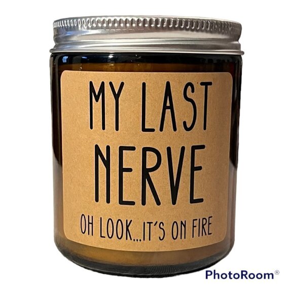 Homsolver Care Candle Last Nerve, Lavender Scent - Picture 1 of 7